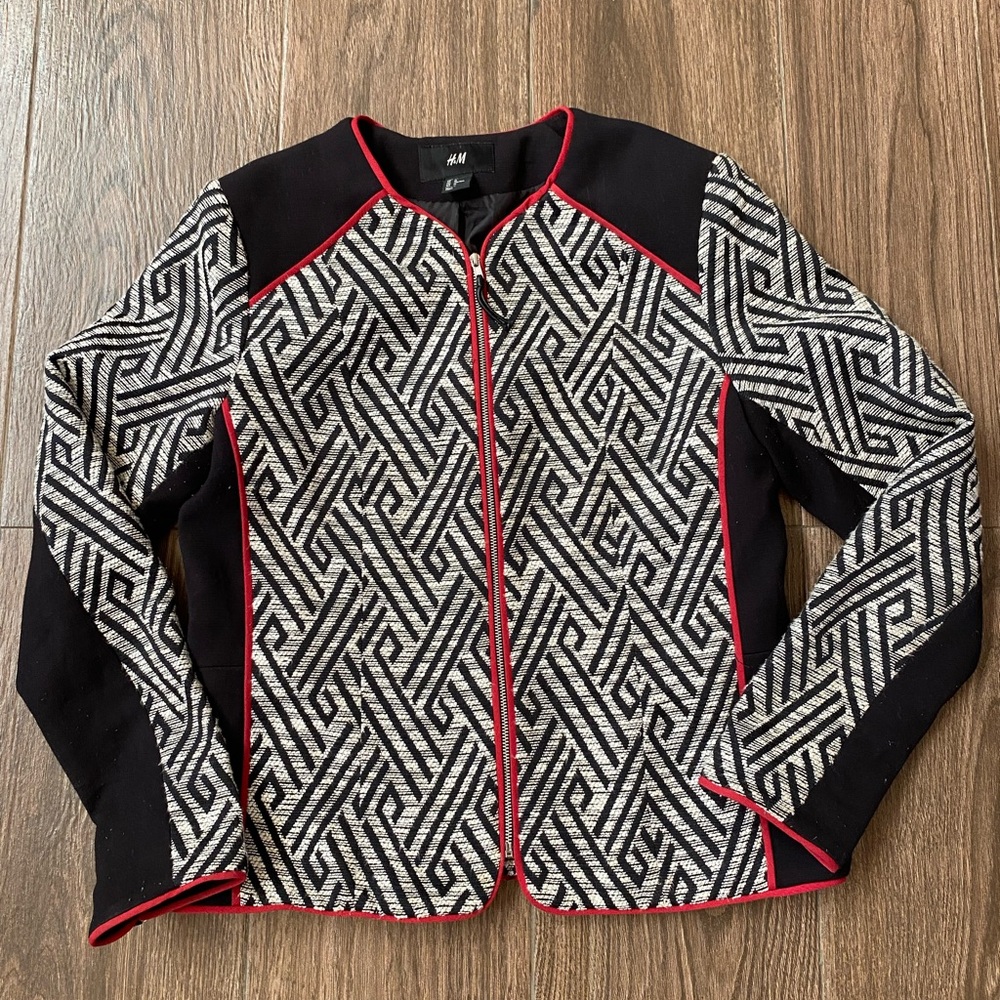 H&M Mix Cotton Blazer/Coat/Suit Jacket Sz 40/10 Women’s